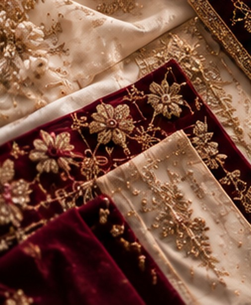 Embroidered fabrics